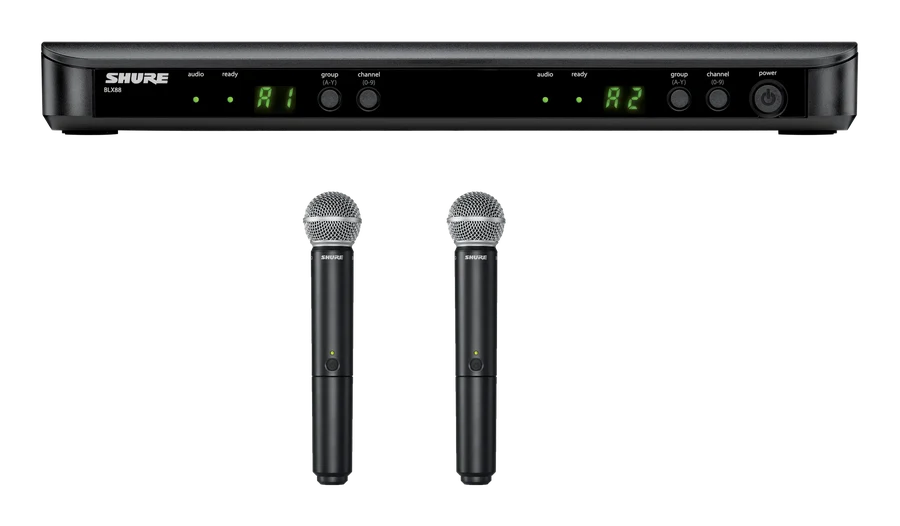 Shure BLX288 wireless microphone system